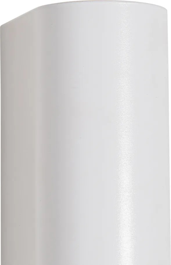 Modern kültéri fali lámpa fehér műanyag ovális 2-lámpás - Baleno