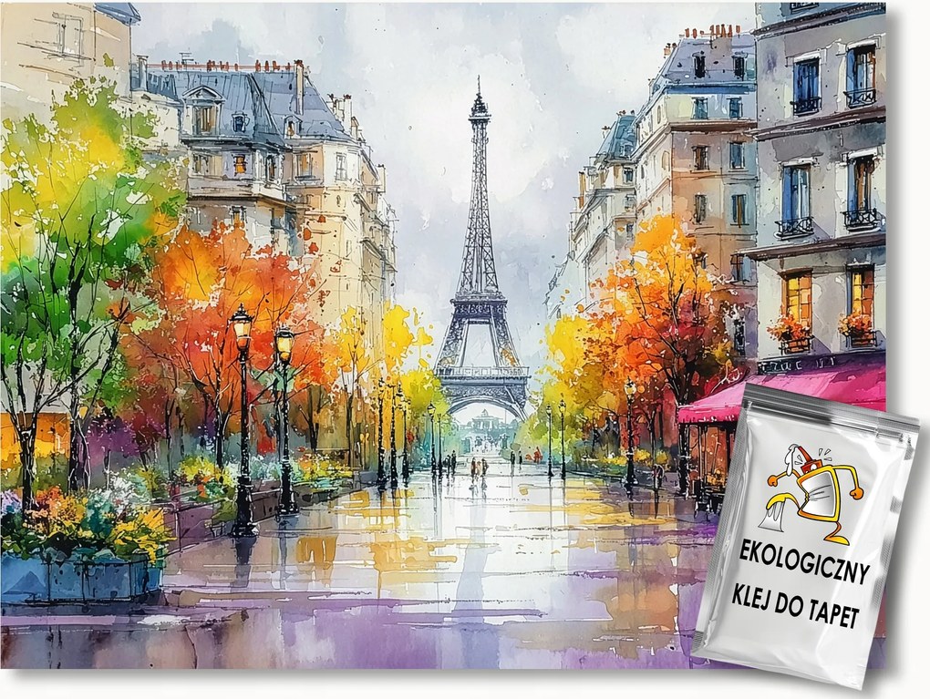 Fotótapéta Flizelina Kilátás Franciaország Párizs Eiffel-torony Ősz 254x184 ragasztó