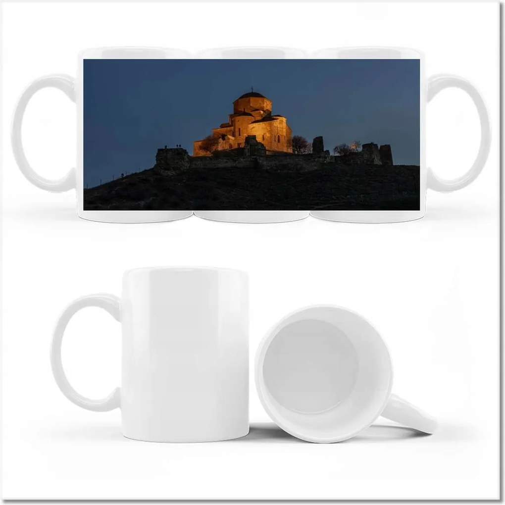 Nyomott mintás bögre Mtskheta kolostor Grúzia