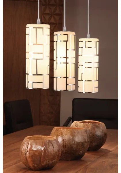 Eglo 92563 - Csillár zsinóron BAYMAN 3xE27/60W/230V