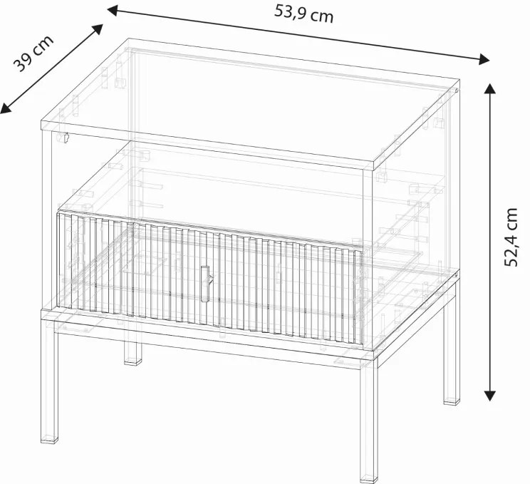 Magas komód kasmír színben fekete elemekkel arany fogantyúkkal – MAGGIORE MA06