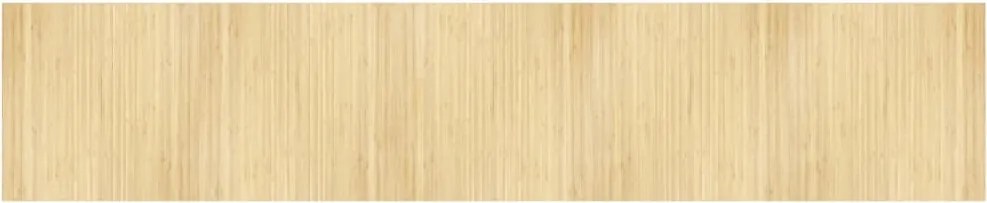 vidaXL négyszögletű világos természetes bambusz szőnyeg 100 x 500 cm