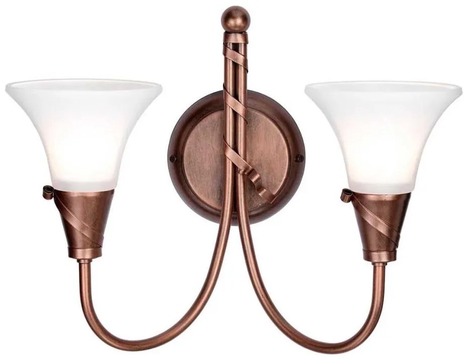 Elstead EM2-COPPER - Fali lámpa EMILY 2xE14/40W/230V