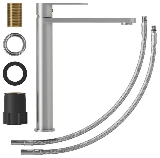 Mosdócsaptelep TARNBY 27,3 cm szálcsiszolt rozsdamentes acél