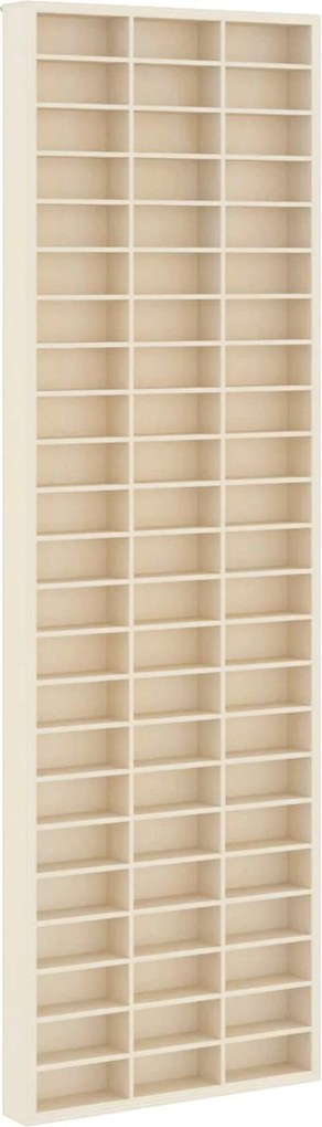 vidaXL Fali Kiállító Doboz polcokkal Bézs 30 x 4,5 x 96 cm Faanyag