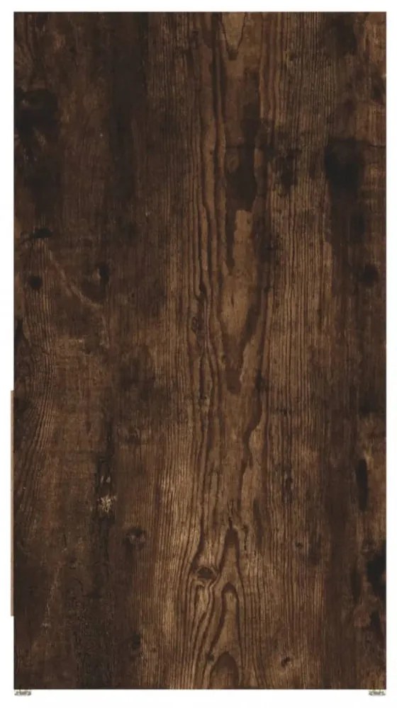 füstös tölgy színű szerelt fa fürdőszobaszekrény 60x33x61 cm