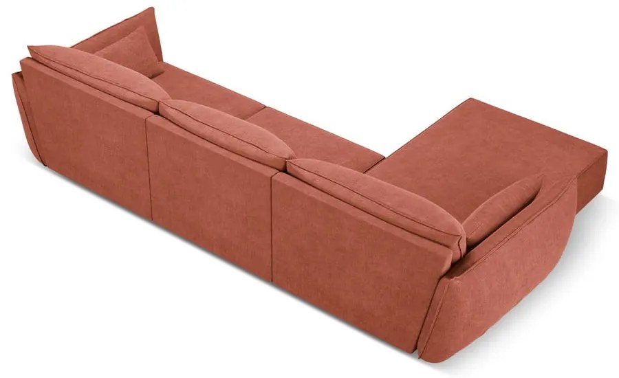 Piros sarokkanapé (bal oldali) Vanda – Mazzini Sofas