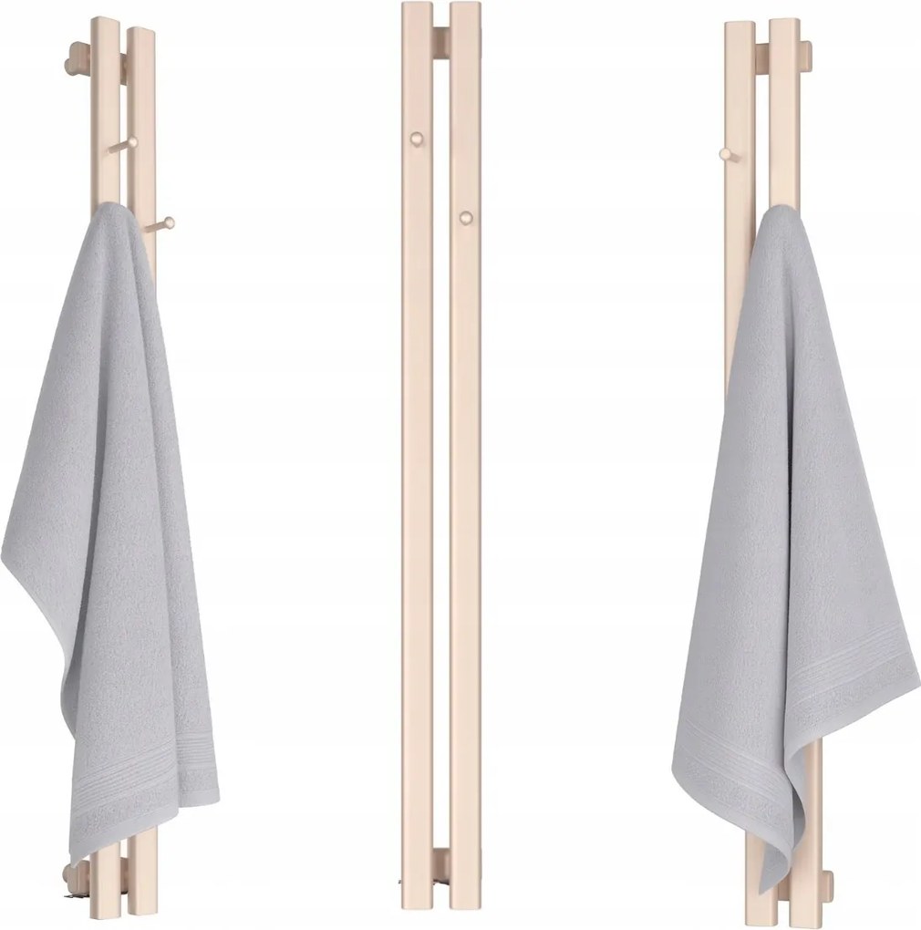 Dekorációs Radiátor FÜGGŐLEGES-2 Akasztóval 1800/130 Arany Rózsaszín