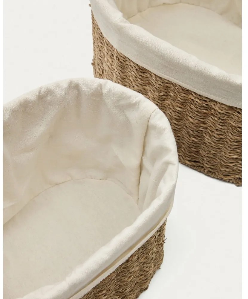 Tengerifű tárolókosár szett 2 db-os 35x25x25 cm Tossa – Kave Home
