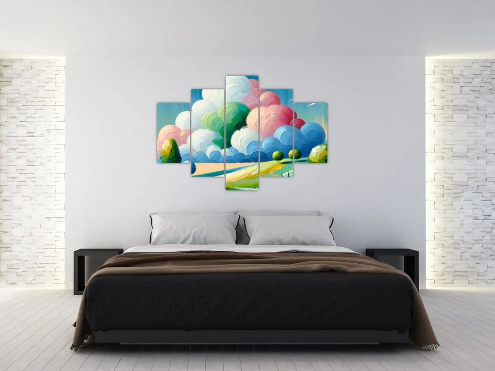 Kép - Tájkép felhővel (150x105 cm)