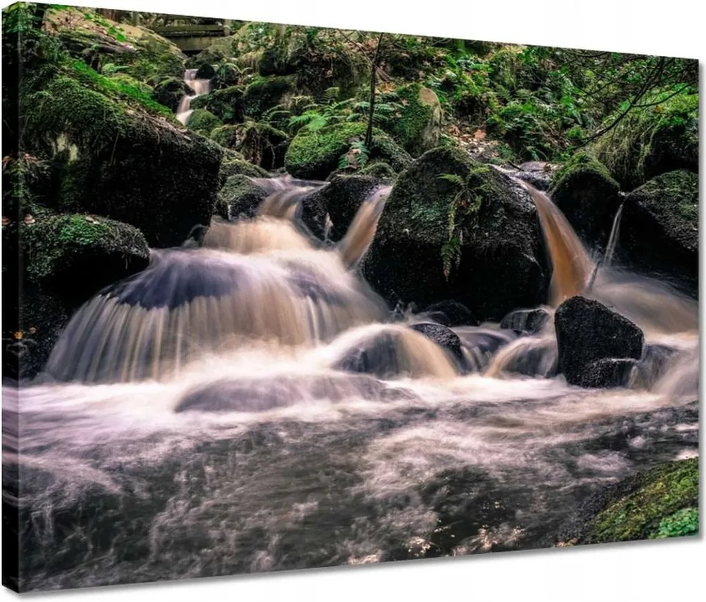 Vászonkép 40x30 Hegyi folyó