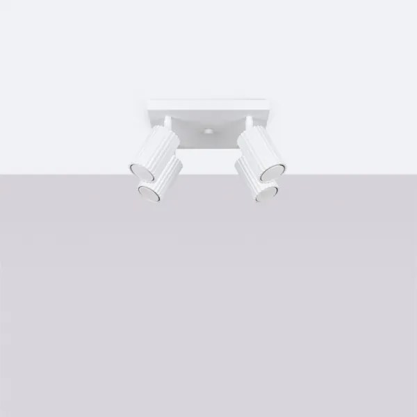 Sollux SL.1545 - Spotlámpa KARBON 4xGU10/10W/230V fehér