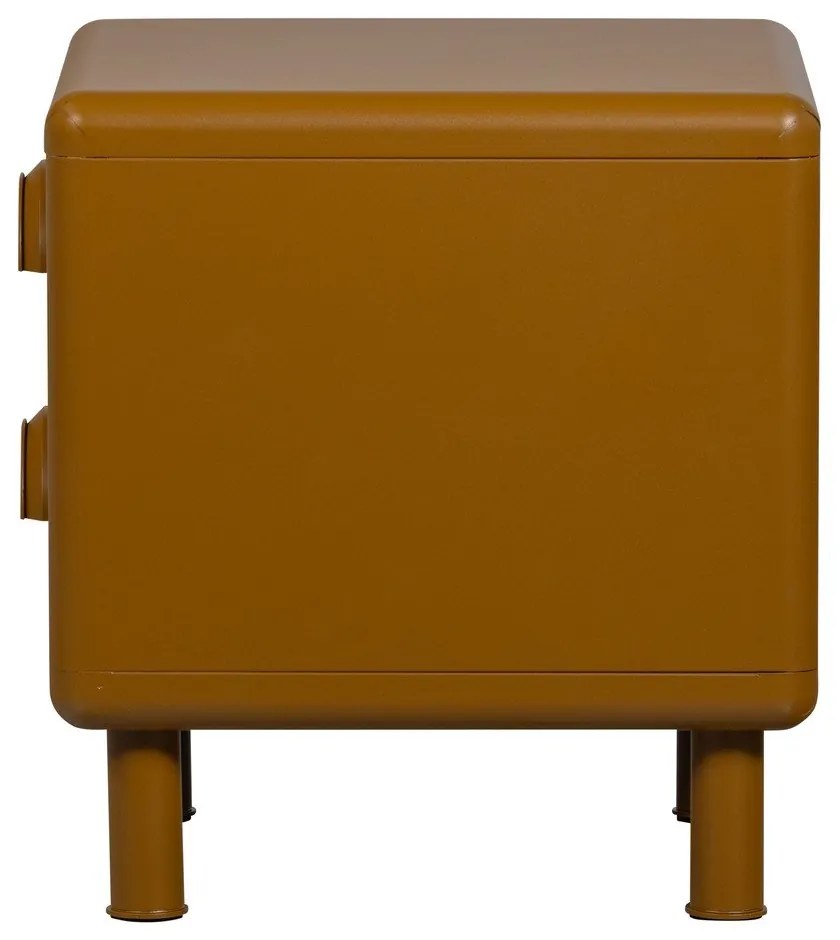 Okkersárga fém éjjeliszekrény Rune – WOOOD