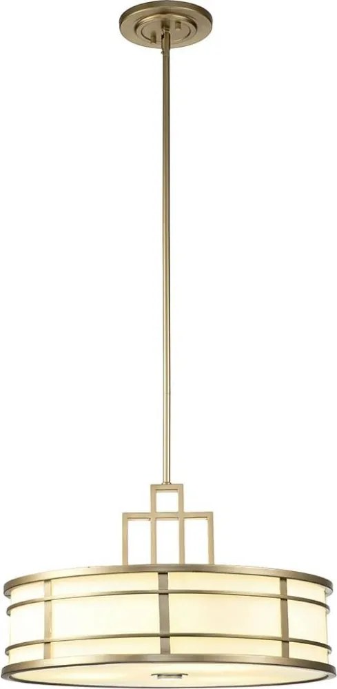 Feiss FE-FUSION-P-L-PNBR - FUSION rúdon függő csillár 3xE27/40W/230V aranyszínű