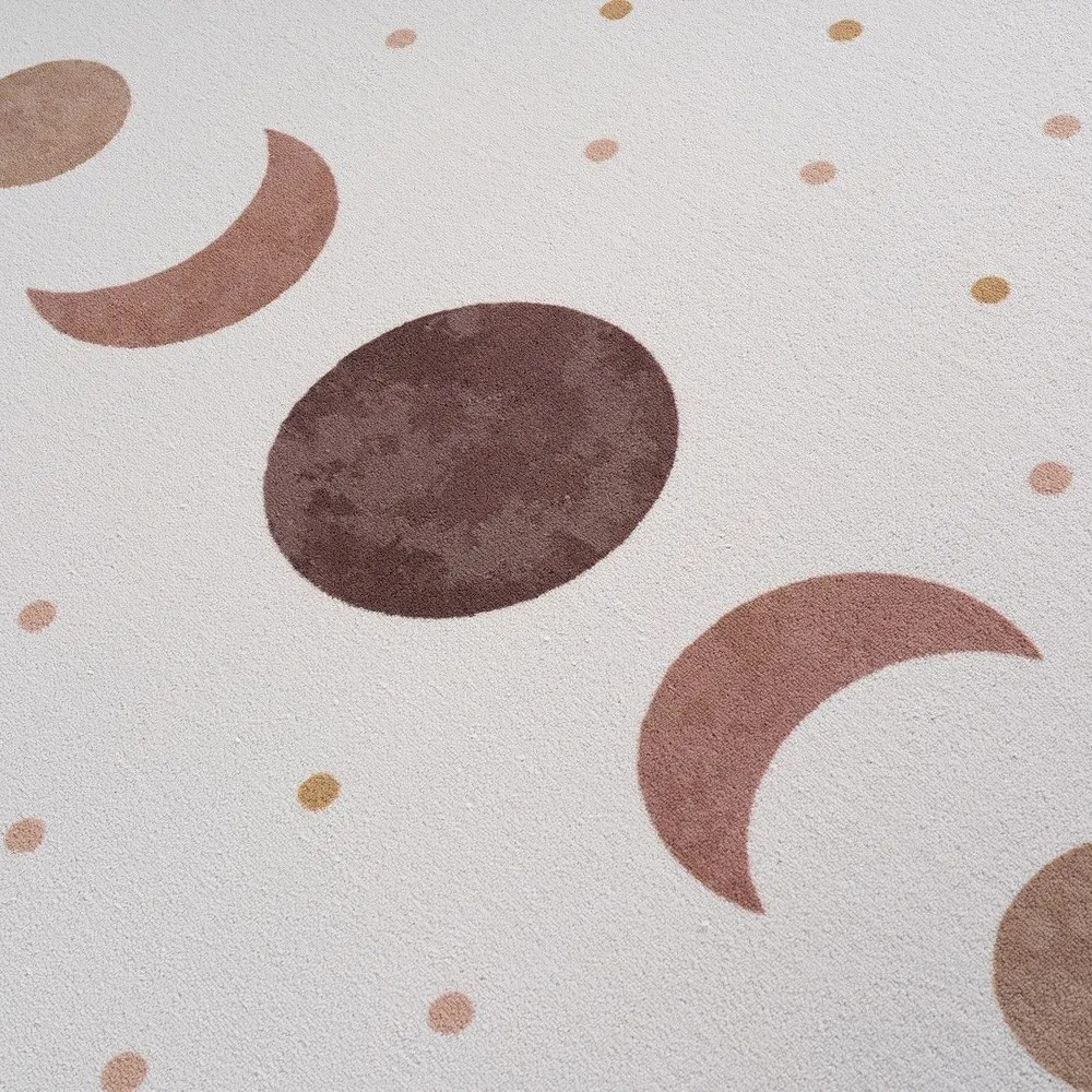 Krémszínű mosható gyerek szőnyeg 140x200 cm Coco 1136 – Ayyildiz Carpets