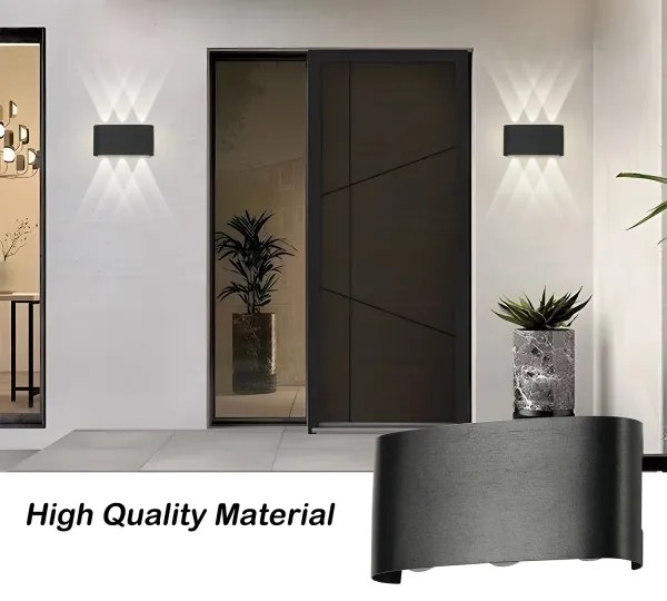 Brilagi - LED kültéri fali lámpatest FLAREBOX LED/6W/230V fekete IP65