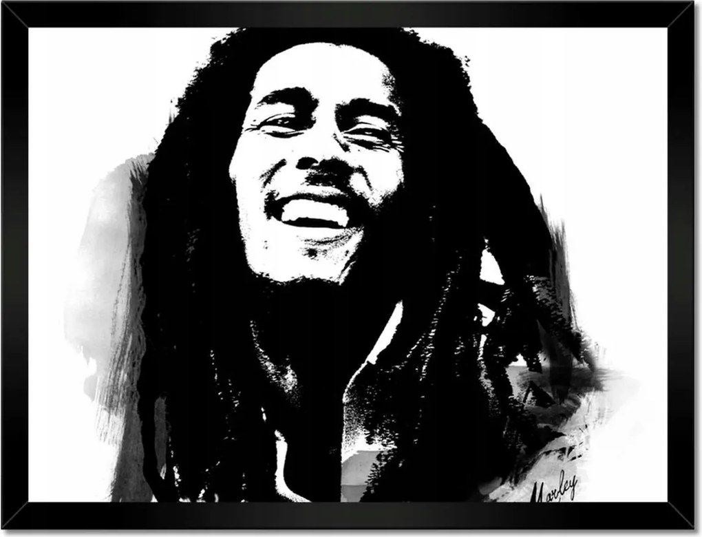 Poszterek keretben 40x30 Bob Marley zenész