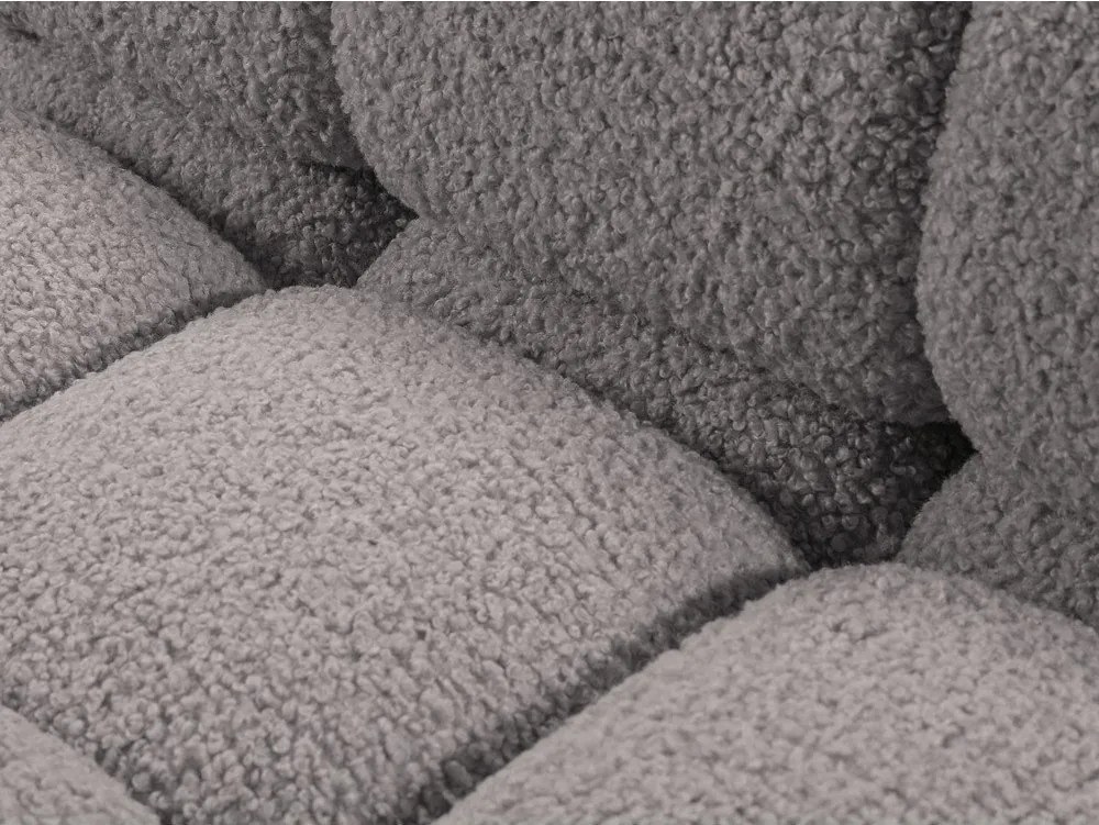 Világosszürke buklé kanapé modul (jobb oldali) Bellis – Micadoni Home