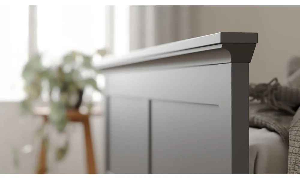 Szürke franciaágy 160x200 cm Paris – Tvilum