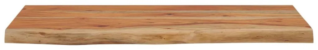 tömör akácfa téglalap alakú fali polc 60 x 30 x 2,5 cm