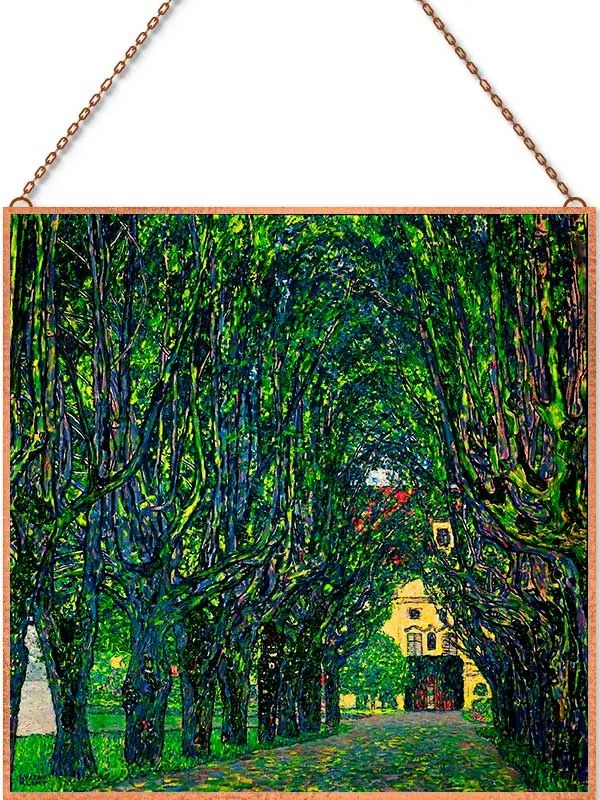 Klimt - Út a parkban üvegkép, falikép