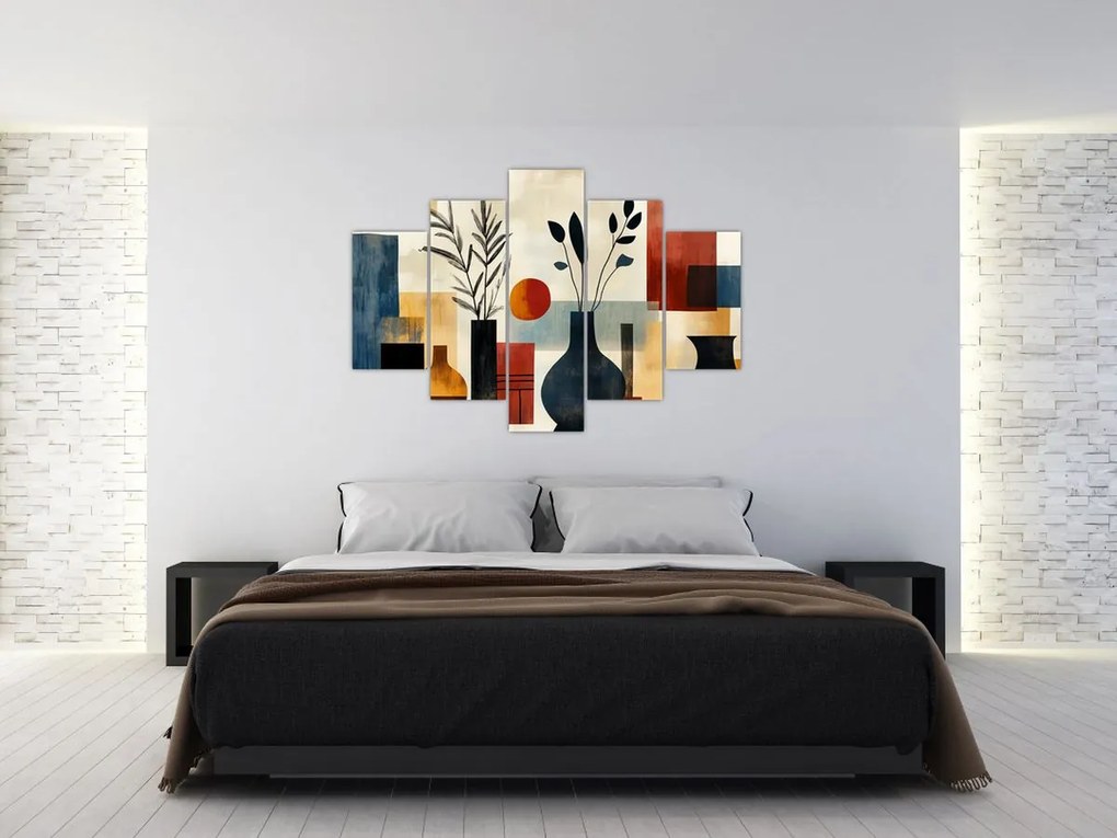 Kép - Kubista vázák (150x105 cm)