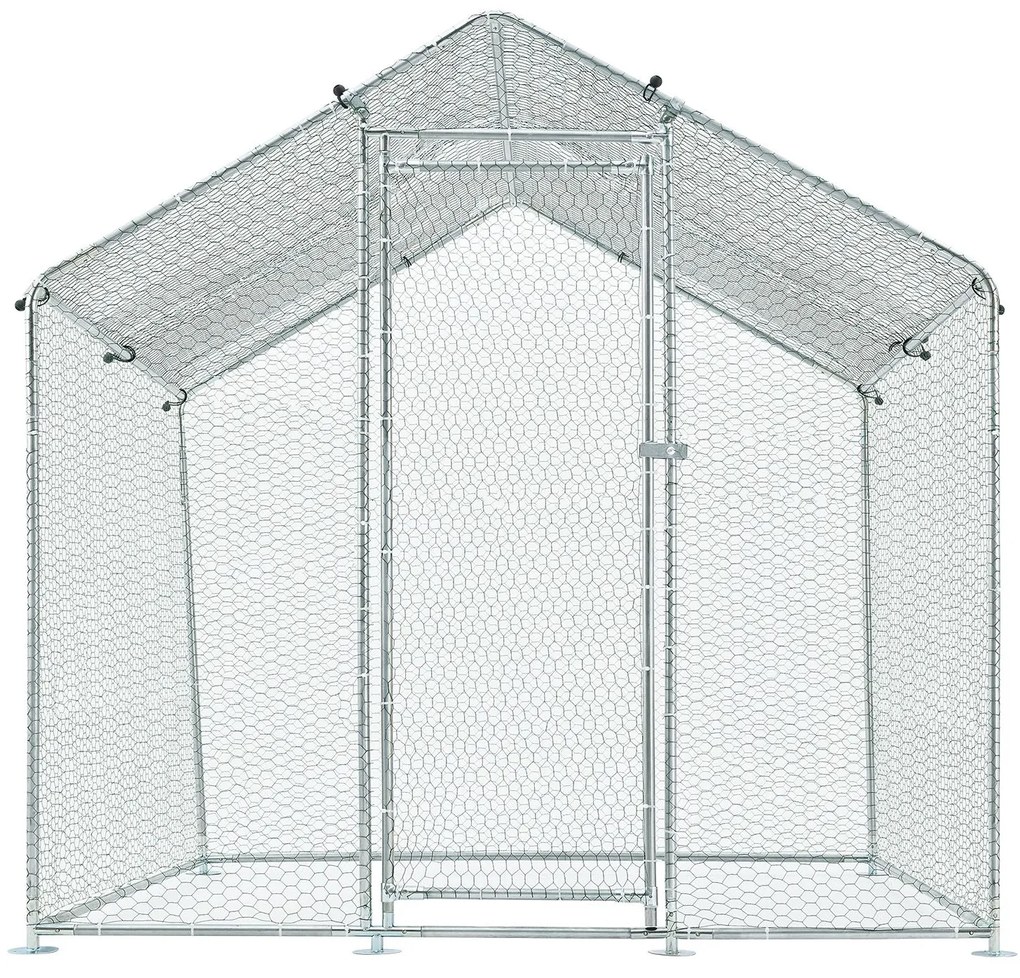 Juskys Kültéri tyúkól ketrec - 2x2x2 m