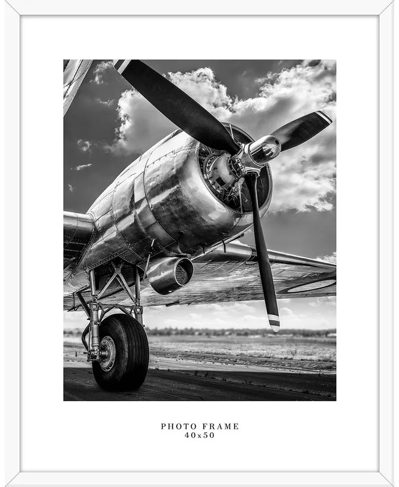 Floryda fehér fali képkeret, 43 x 53 cm - Styler