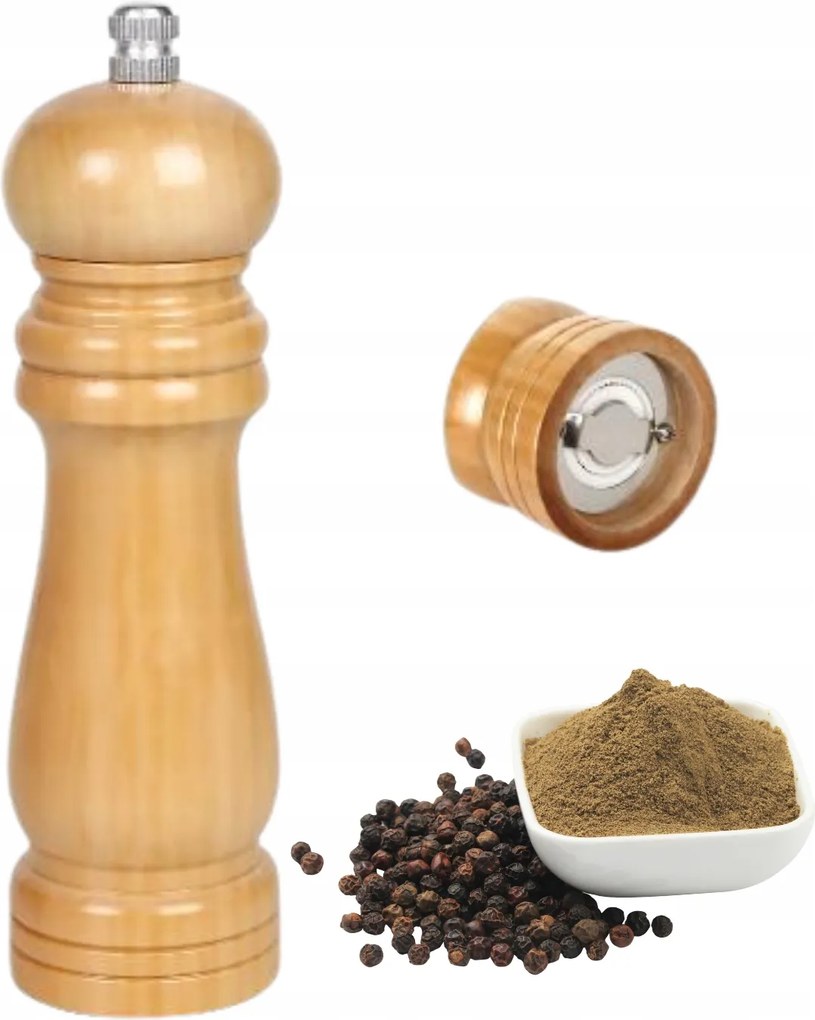 Borsdaráló Fa 15.3CM Kerámia Őrlésszabályozó Mechanizmus