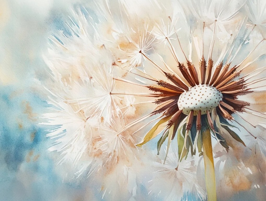 Vászonkép Canvas Pitypang Virág Makró Természet Zöld 80x60