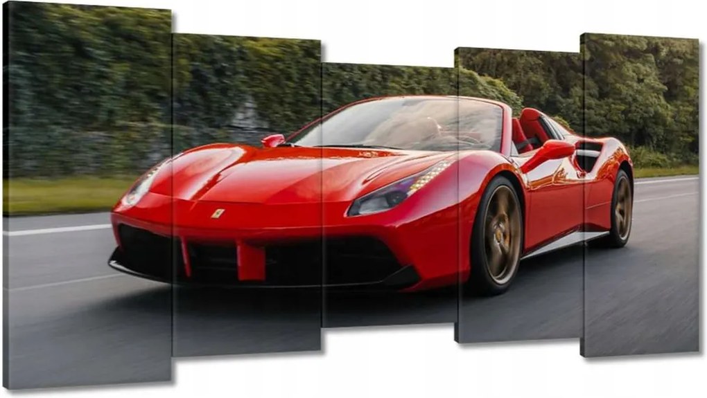 Vászonkép 150x80 Piros Ferrari út