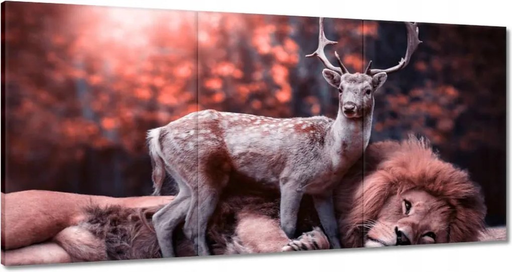 Vászonkép 180x90 Szarvas felszarvazott