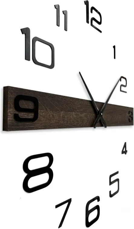 Minimalista elegáns falióra tölgyfából - POPOKLES