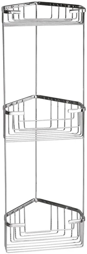 Gedy, SMART háromszintes sarokpolc 200x590x150 mm, króm, 2484