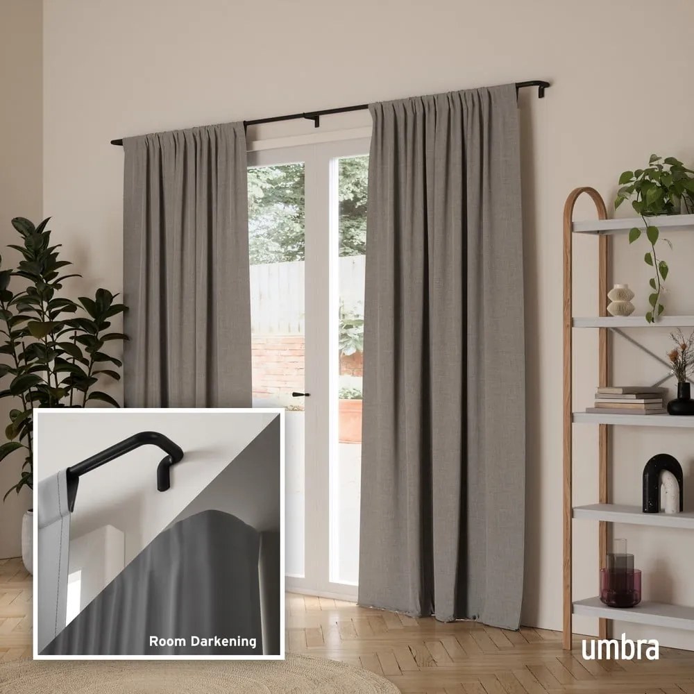 Acél bővíthető függönykarnis 76 - 213 cm Twilight – Umbra