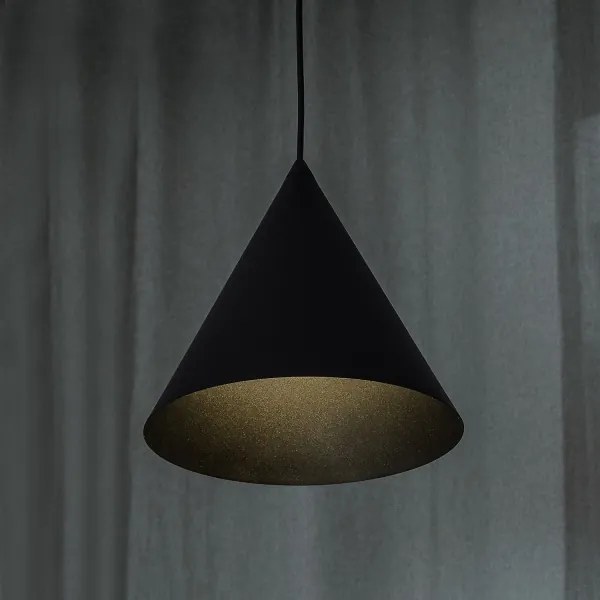 ETNA II kábeles függőlámpa 1xE27/15W/230V, átm. 25 cm, fekete