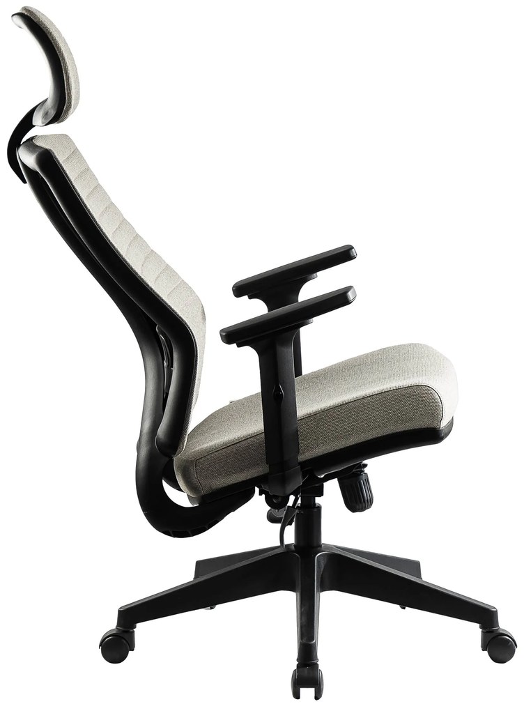 Ello ergonómikus szövet irodai forgószék deréktámasszal, fejtámasszal