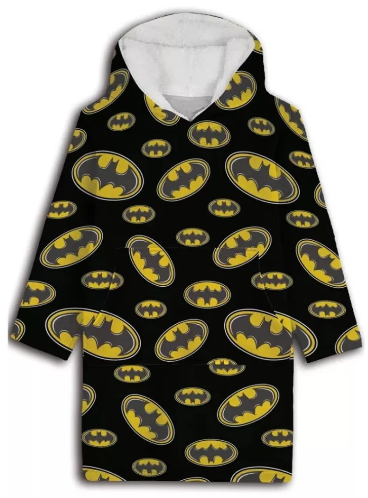 Batman Symbol belebújós plüss polár takaró, poncsó 7-14 év