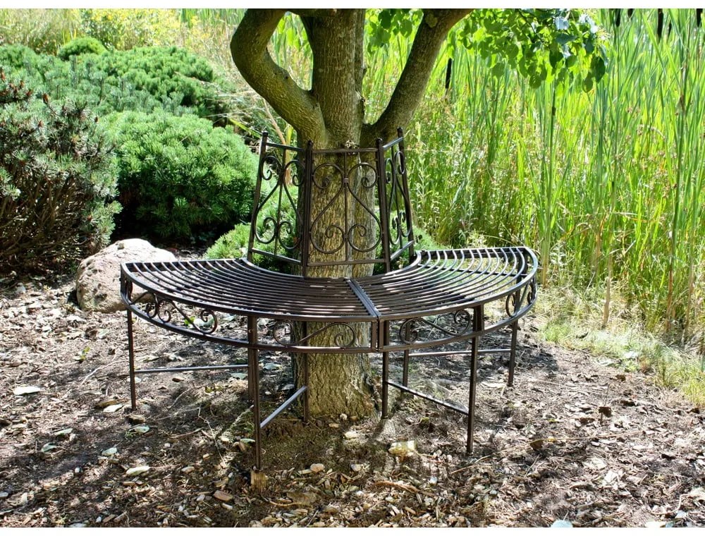 Fekete fém kerti pad Narvi - Garden Pleasure