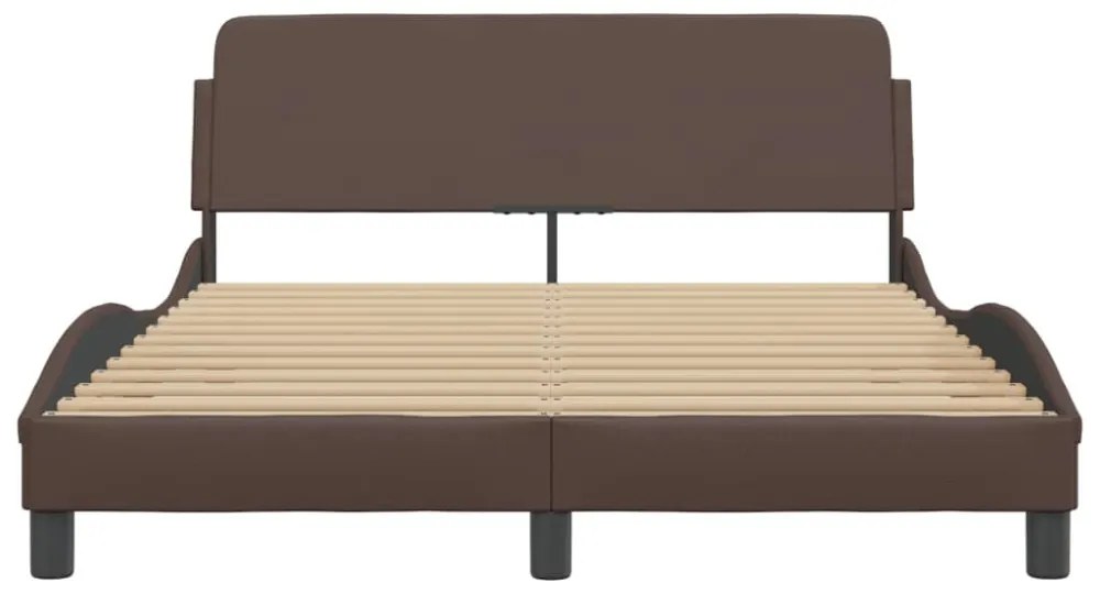 barna műbőr ágykeret Dover 140x190 cm