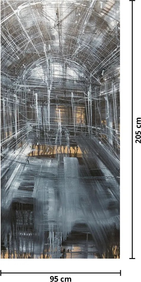 Fotótapéta ajtóra - Egy régi épület belseje (95x205cm)