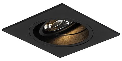 6 db Modern süllyesztett spot fekete állítható - Chuck 70