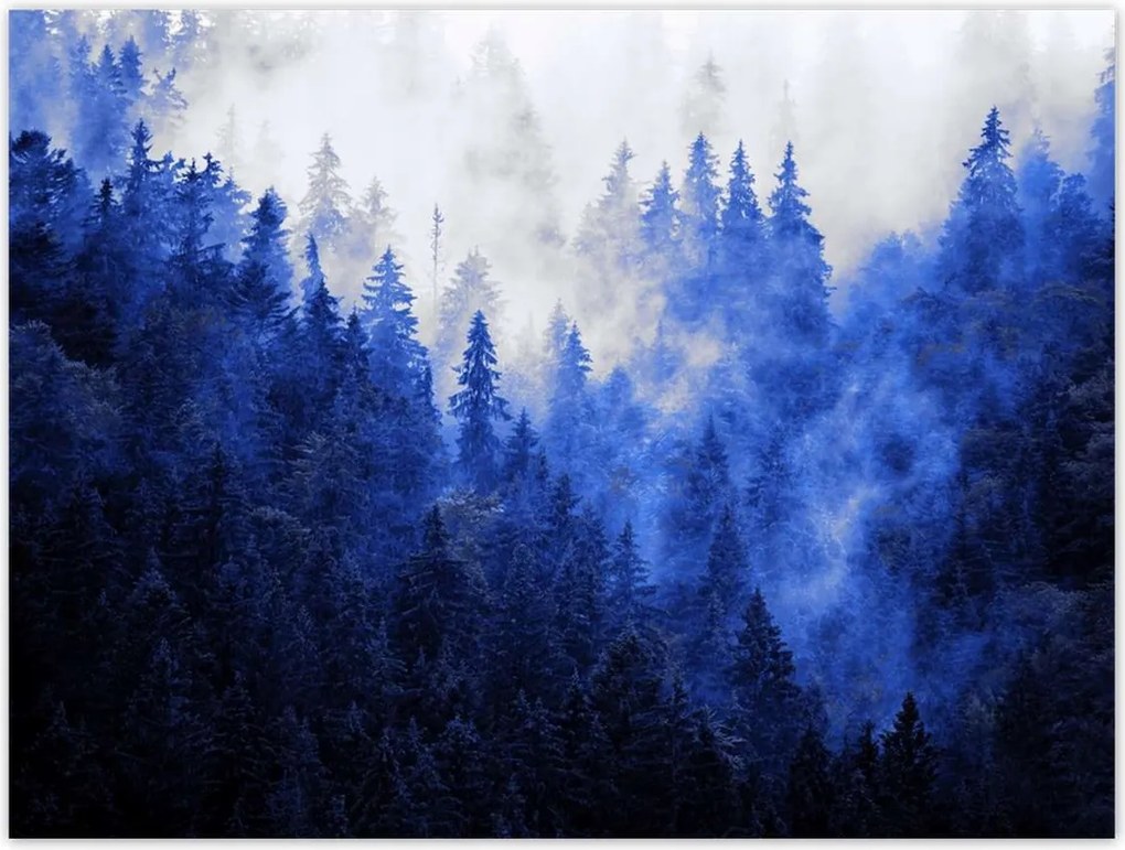 Poszterek 40x30 Kék táj Hegyek