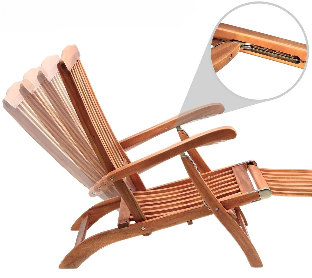 Deuba Queen Mary kerti napozóágy - akác