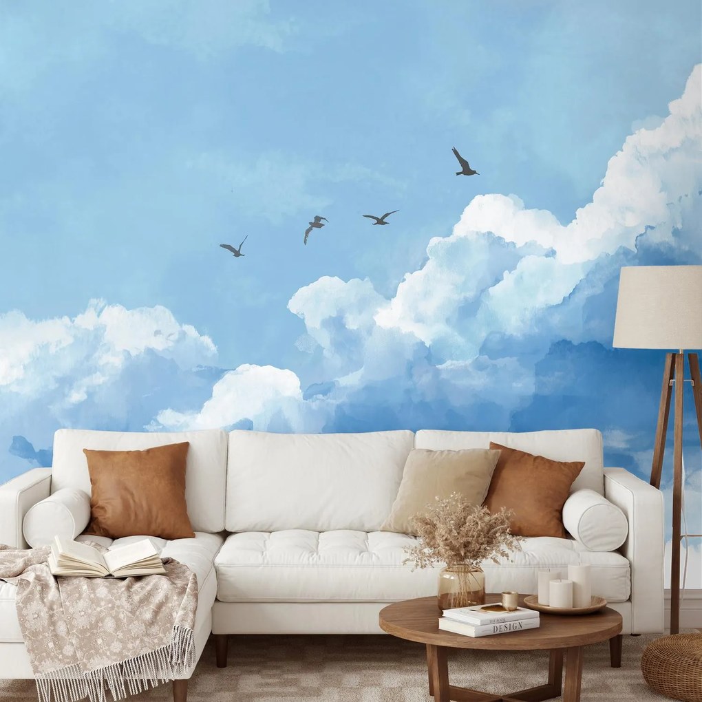 Fotótapéta - Madarak a felhőkben (147x102 cm)