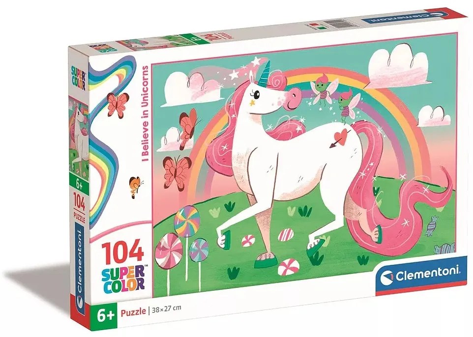 Unikornis Believe 104 db-os puzzle Clementoni