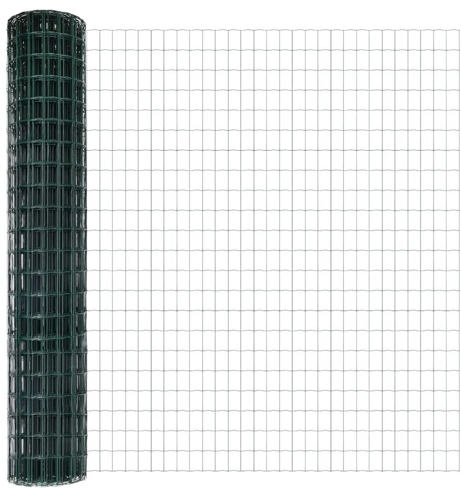 Euro Kerítés 2 db Zöld Porszórt Acél 10 x 1.6 m Tartós