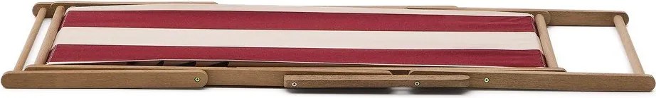 Piros tömörfa kerti napozóágy Vilara – Kave Home