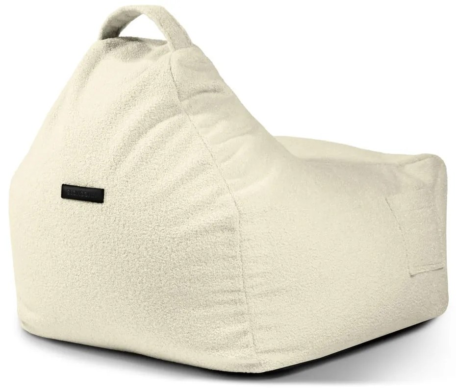 Világosszürke buklé gyerek babzsákfotel Game Amuse – SLOWDOWN