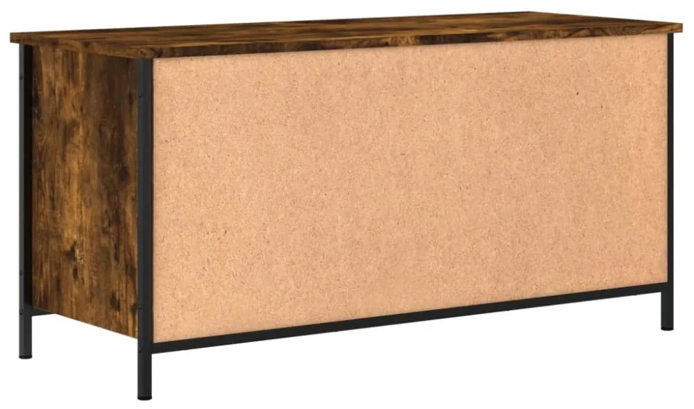 füstös tölgy színű szerelt fa TV-szekrény 100x40x50 cm